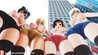 【MMD R-teens SEX DANCE】 022 HOTTIE HUGE YUMMY BOOTY SWEET INSANE POUNDED ROUGH SEX 変質したお尻 [MMD]