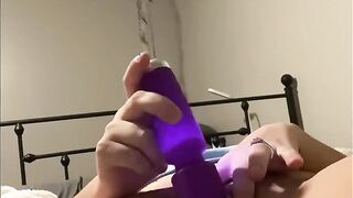 Fiance squirts her brain out while husbands at work