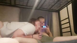 Giving Daddy blowjob while he plays his game