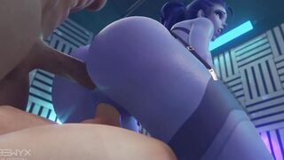 Widowmaker Double Satisfaction Cowgirl Jizzed 3D