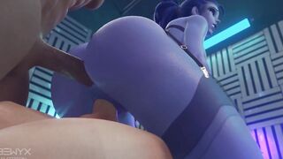 Widowmaker Double Satisfaction Cowgirl Jizzed 3D