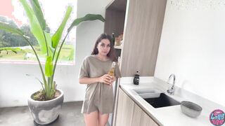 Идеальное утро с сексуальной девушкой: секс, минет и пиво