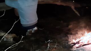 Bombshell orgasm as a result of passionate cunnilingus by the fire - IkaSmokS