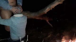 Bombshell orgasm as a result of passionate cunnilingus by the fire - IkaSmokS