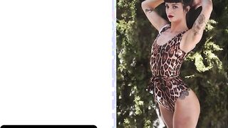 Mylfwood - Voluptuous Milf Takes Off Her Leopard Print Leotard And Give Her Photographer All He Wants