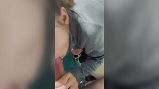 Best bj she’s ever given && make her cum on toilet counter