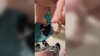 Best bj she’s ever given && make her cum on toilet counter