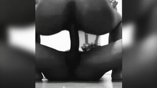 big black dick FUCKS BLACK cougar