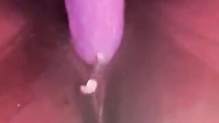 Close up pierced african cunt squirting