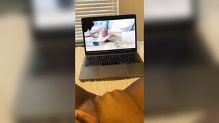 SEE PORN WITH ME WHILE HOME ALONE | ORGASMING TO CUMSHOTS | NOISY GROANING | HARDCORE FINGER BANGED