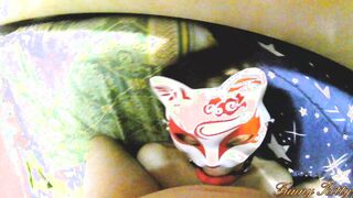 No sound Lustful collegegirl into handcuffs nailed inside mouth and between hooters