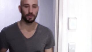 hot MILF hoe inside underwear fucks and blows the pizza boy before swallowing a long cum load