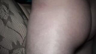 Mom takes deep messy cumshot into incredible soak cunt close up ASMR