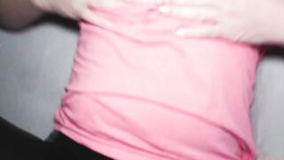 Real amateur sex inside a condom with cougar