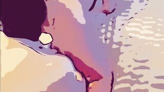 Girlfriend get up inside doggy style and sub shove tongue inside her cunt