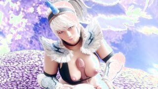 monster hunter: world's most super sexy oriental kirin-elf head & paizuri cumshot ❤︎ realistic 4k