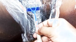 Older cougar shaving her vagina and come to orgasm ebony cunt crazy talks Punjab aunty cheating ex-wife