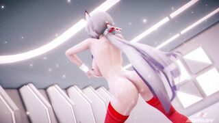 【MMD R-barely legal SEX DANCE】 BABE LONG BOOTY SWEET INSANE FUCKING ROUGH SEX ハードセックス [MMD]