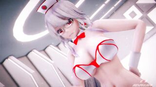 【MMD R-barely legal SEX DANCE】 BABE LONG BOOTY SWEET INSANE FUCKING ROUGH SEX ハードセックス [MMD]