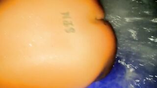 "People are watching"Divorced Hispanic MILF next door invites herself over to Hot bath-tub-jizzes on jets& sex
