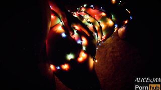 For these HOLIDAYS my STEPSISTER is not GOING to GOT BORED Bae AMATEUR SEX with LIVE CHRISTMAS TREE