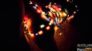 For these HOLIDAYS my STEPSISTER is not GOING to GOT BORED Bae AMATEUR SEX with LIVE CHRISTMAS TREE