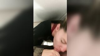 HOTWife Swallows my penis while hubbies at work