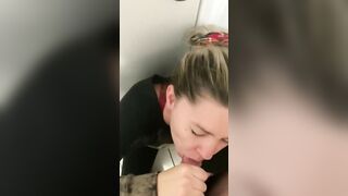HOTWife Swallows my penis while hubbies at work