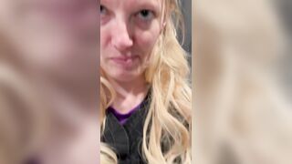 Fiance swallows cum before work