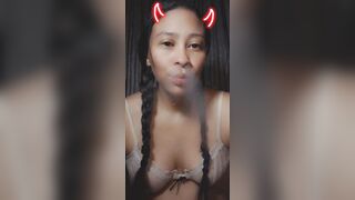 Smoking Snap and Nose Exhale