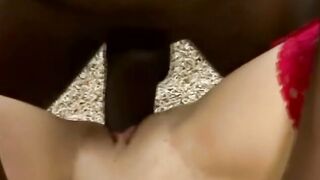 Blonde Cutie Ride Long Ebony Dick Rough Just To Feel