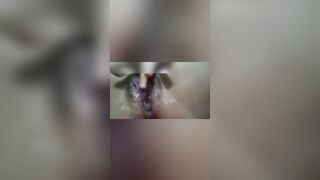 Very freaky I put my hands inside my soak cunt spilling milk