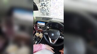 Step MILF inside vehicle wash help step son having an erection