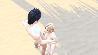 Sasuke Fucking Tsunade on the beach