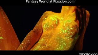 Glow inside the dark goddess