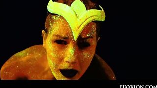 Glow inside the dark goddess