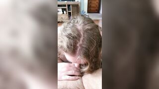 Bbw fellatio ball sucking off and rimjob