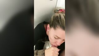 cougar swallows dick inside pantry while hubbies at work