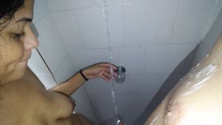 sweaty armpits licking and armpits shaving inside the restroom by the cheating hotwife