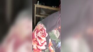 White wifey blowing big big black dick while husband works