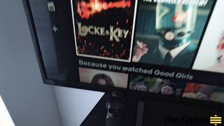 BONDAGE Wifey has grind and fucks stranger while hubby watches on camera