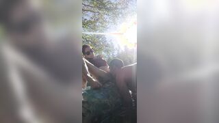 Tatted Hottie gets Cunt Ate by the River inside Outdoor