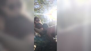 Tatted Hottie gets Cunt Ate by the River inside Outdoor