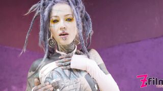 rough DOUBLE ANAL from dirty TATTOO EMO - ass2mouth, Gape, Facial, Prolapse, Swalow, DAP - gothic alt cunt with mouth