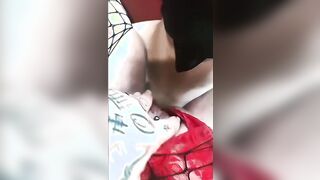 Santa Claus is cumming… on face