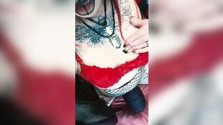 Santa Claus is cumming… on face
