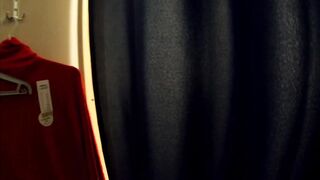 Almost Caught! Risky Masturbation Together inside the Dressing Room inside a Crowded Store (3rd cut-.-)