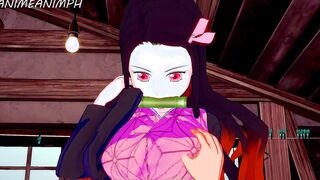 DEMON SLAYER HELPING NEZUKO TO CONTAIN HER DEMON POWERS CARTOON CARTOON 3D UNCENSORED