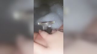 Pregnant next door loves her sex toy