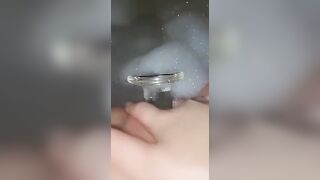 Pregnant next door loves her sex toy
